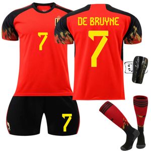 2223 België nr. 7 Debrone Star 9 Lukaku Shirt World Cup