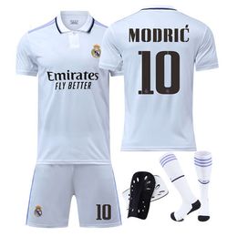 2223 Madrid Shirt No. 10 Modric 9 Benzema Childrens Training Match Team