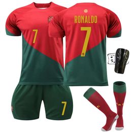 2223 Kit de fútbol en casa de la Copa Mundial de Portugal 7 C Ronaldo Jersey 8 B Tarifa No. 23 Felix