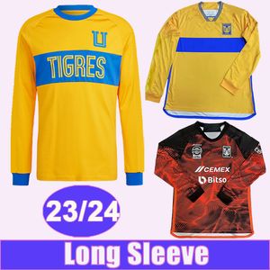 2023 2024 Tigres de la UANL GIGNAC Voetbalshirts voor heren N. IBANEZ L. QUINONES VIGON Thuis 3e herdenkingseditie voetbalshirts met lange mouwen Uniformen met korte mouwen