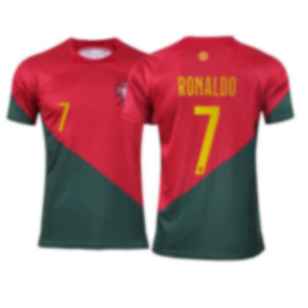 2223 Coupe du monde Single Top Portugal Home and Away 7 C Ronaldo 8 B Fey Football Jersey Fan Edition