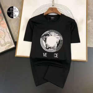 Designer Fashion Casual Versagess T-shirt Heren Klassieke Letter Printing Shirts Mode T-shirt Zomer Parijs Unsex Katoenen Tops Zwart 2024