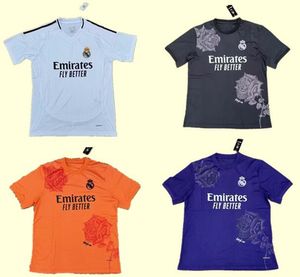 224 25 MBAPPE BELLINGHAM ReALS MaDrIDs Maillot de Football Y-3 Ensemble Enfant 24/25 Domicile et Extérieur Troisième Maillot de Football Y3 Camiseta RODRYGO VINI JR2XL Violet Noir Orange