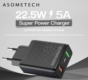 225W 5A Super Charge USB Vooc Fast Phone Charger QC30 Wall Travel Charger Adaptateur pour Huawei Samsung Oppo6855115