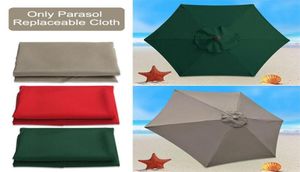 227 Parasol remplaçable en tissu sans support extérieur jardin Patio banane parapluie couverture imperméable parasol auvent 2206066517309