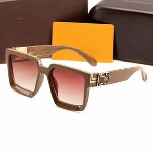 2279 hommes lunettes de soleil design classique mode cadre ovale revêtement UV400 lentille en fibre de carbone jambes style d'été lunettes avec boîte