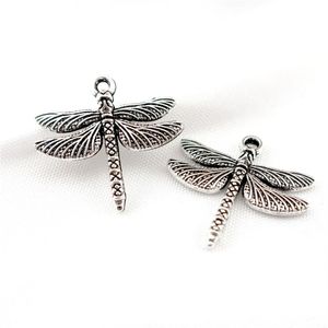 22848 45PCS Legering Antiek zilver vintage insecten Dragonfly hanger charm mode sieraden accessoire diy Part2453