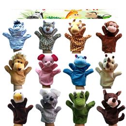 22 cm African Animal Hand Puppets Educatieve poppen doen alsof vertellen verhaal poppen speelgoed voor kinderen kind fidget speelgoed