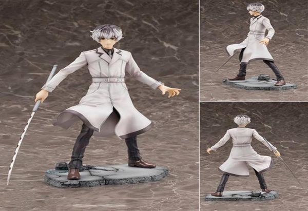 22cm Anime Tokyo Ghoul Figuras Kaneki Ken Haise Sasaki 18 Escala Preparada Figura Estatua Acción Modelo coleccionable Toy2975920