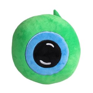 22cm Creative Funny Green Green Big Eye Riped Toys Jacksepticeye Sam Plush Toys Molls For Children Halloween parodia 240329