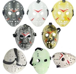 12 masques de mascarade complets de style Jason Cosplay Skull vs Friday Horror Hockey Halloween Costume Effrayant Masque Festival Party Masques DHL GG0727