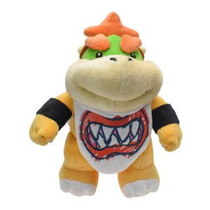 22CM belle debout Bowser jr en peluche mignon dessin animé koopa peluche poupée avec masque de broderie en peluche vilain garçon poupées enfants Playmate décor à la maison peluche enfant jouet cadeaux