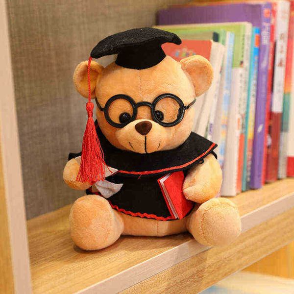 22 cm nouveau mignon Dr ours câlin rempli doux Kawaii ours en peluche animaux poupées cadeaux d'anniversaire de remise des diplômes pour enfants enfants filles J220729