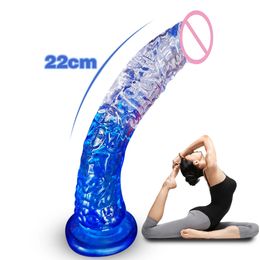 22 cm gode réaliste ventouse puissante jeux pour adultes énorme pénis grosse bite dispositif de masturbation féminine jouets sexuels érotiques pour couple 240130