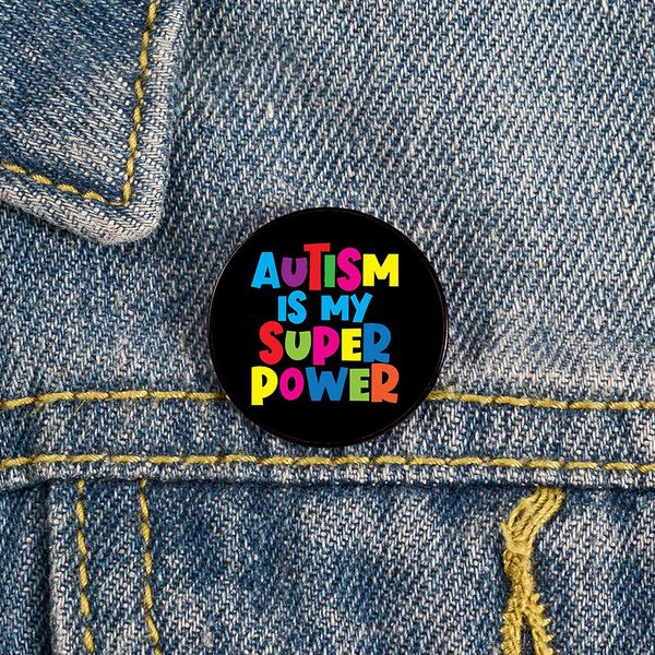 22Colors Citations autistes Émails émail soins autistique maman enfants broche arc-en-ciel puzzle