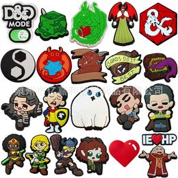 22Colors Boys Vintage Game Anime Charms Wholesale Childhood Memories Funny Gift Cartoon Charms Shoe Accessories PVC Decoratie Buckle Soft Rubber Clog Charms