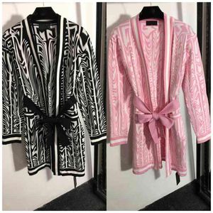22FW designerkleding badjas heren en dames badstof wol gebreide trui jurk pyjama riem decoratie tech fleece casual homewear