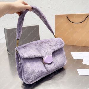 22fw diseñador bolso de hombro almohada atigrado bolsas de oveja diseñadores para mujer fuzzy fuzzy mujeres carteras carteras de carteras diseñadores 1 283r