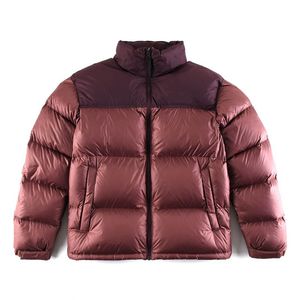 22FW Winter Warm Zipper Bomber Down Coat Men Outdoor Winddichte Fashion Outport Dames Stand Kraag Puff dikke jas