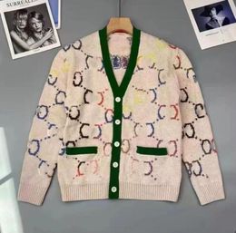 Suéteres de mujer con cuello en V Twist Punto Cardigan Diseñador Suéter Abrigo GGity Mujeres Damas Sólido Outwear Coat