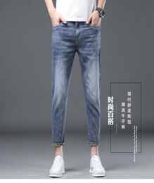22MENS Women Palm Jeans Letter Printing Slimfit Straightleeg hoogwaardige broek Jean Stripe modieuze borduurpalmpalmss denim S9102214
