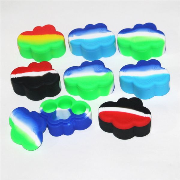 22 ml Cloud Forme Huile Contaignage Slick Silicone Jars Silicone Conteners Dab Wax Storage Bangers Bangers Bangers en verre Catcher