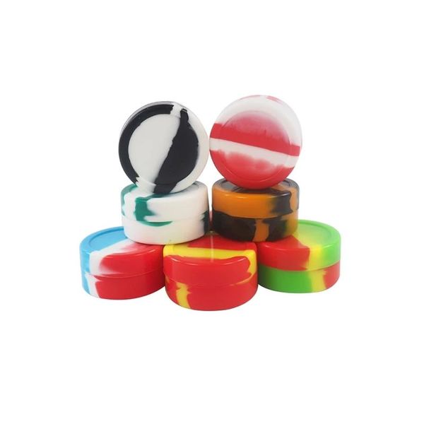 Conteneurs en Silicone de 22ml, boîte de stockage d'huile de cire, boîtes de Dab, petits conteneurs de pommade, boîte de stockage de crème de fumée, accessoires pour fumer