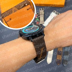 22 mm 20 mm ontwerper slimme bandjes voor Samsung Galaxy horlogeband band 4/46 mm/42 mm/Active 2/correa Gear S3 armband klassieke bruine bloem luxe lederen horlogebanden