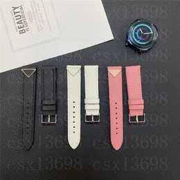 22 mm 20 mm lederen horlogeband voor Samsung Galaxy Watch 5 4 bands 42 mm 46 mm Active2 40 mm 44 mm 45 mm Gear S2 S3 band reliëf armband vervanging slimme band