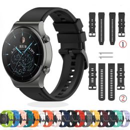 Correa de silicona de 22 mm de 20 mm para Huawei Watch GT2 Pro GT 3 46 mm/Amazfit GTR/GTS Pulsera Samsung Galaxy Watch 3/4/5/Gear S3/Active 2