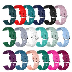 22mm 20mm Sport Siliconen Strap voor Xiaomi Mi Horloge Kleur Sport Edition Bracelet Band voor Samsung Galaxy Horloge 4 Huawei Horloge GT Venu 2 Plus Vervanging Horlogebanden