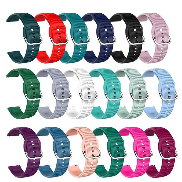 Bracelet en silicone sport 22mm 20MM pour Xiaomi Mi Watch Color Sports Edition Bracelet pour SAMSUNG GALAXY WATCH 4 HUAWEI WATCH GT VENU 2 PLUS Bracelets de remplacement