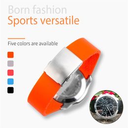 22mm 23mm 24mm Bracelets de montre en silicone pour Tissot T035407 T035 617 T035 439 Caoutchouc Sport Hommes Bracelet de montre Noir Bracelet étanche272t