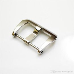 22 mm 24 mm 26 mm de haute qualité OEM Vis de pand poli silvery Pand Tang boucle pour pam pan erai en caoutchouc en cuir de montre en cuir bracelet19714612991