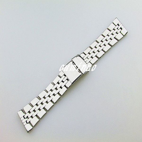 Bracelets de montre de polissage en acier inoxydable de haute qualité pour hommes de 22mm 24mm pour Breitling Watch285V