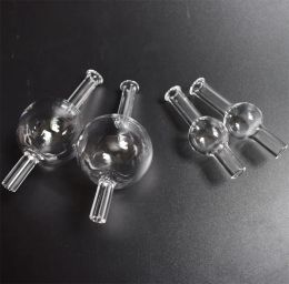 22mm 40mm OD Quartz Bubble Carb Cap Double Tube Quartz Thermique Banger Nail Dome Ball Carb Cap Vs Verre Coloré ZZ