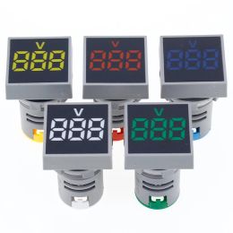 22 mm AC 60-500V Voltmètre Panneau carré LED Digital Tension Mettage Indicator Light