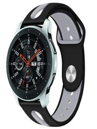 Bracelet 22mm pour Samsung Galaxy montre Active R800 Bracelet pour Huami Amazfit montre Silicone Sport Bracelet de montre Bracelet 910309088363