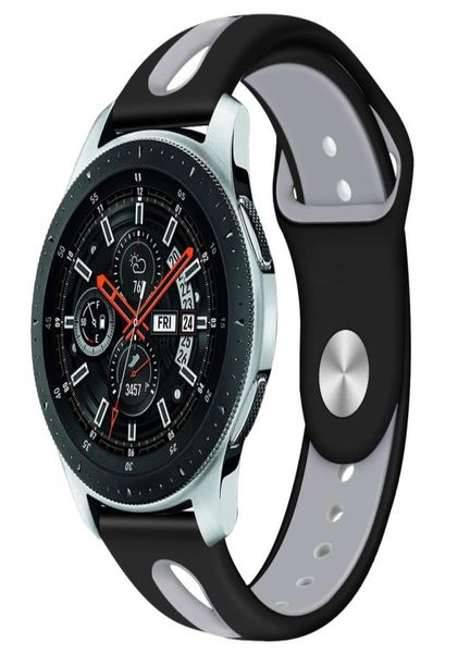 Band de 22 mm pour Samsung Galaxy Watch Active R800 Bracelet pour Huami Amazfit Watch Silicone Sport Watch Band Strap 910302196151