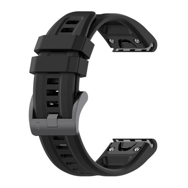 22mm Fenix 7s 7 7X Bracelet de montre en silicone Bracelet de montre en caoutchouc de remplacement pour bracelet de montre Garmin