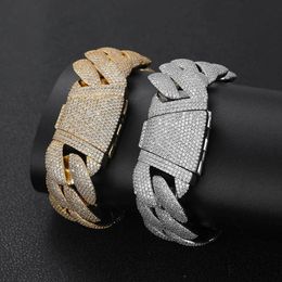 Bracelets de tennis de zircon cube 22 mm Bracelets de tennis en zircon