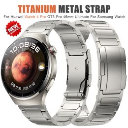 22mm Luxe Titanium Band Voor Huawei Watch4/4Pro GT2/3Pro 46mm Band Voor Samsung Horloge 3 45mm Armband Voor Amazfit GTR 47mm