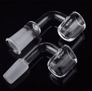 22mm OD 4mm d'épaisseur Club Quartz Banger Domeless Nail 9045 Degré 10mm 14mm 18mm mâle femelle Pour les plates-formes pétrolières Bongs en verre