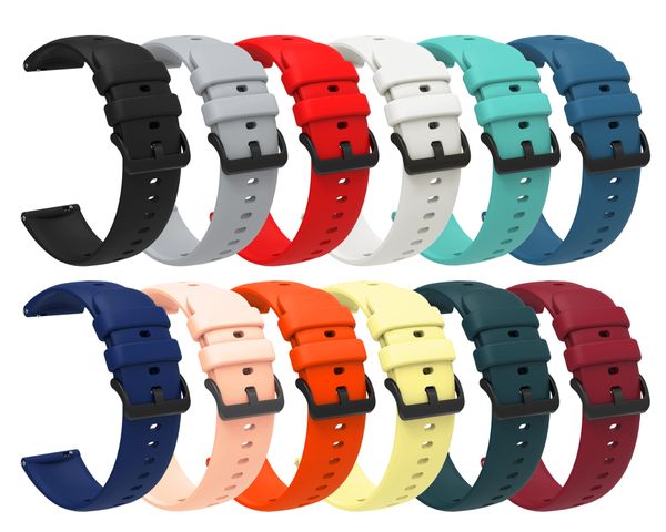 22mm Silicone Sport Bracelet Étanche Hommes Femmes Remplacement Bracelet Bande pour Huawei Watch pro 3