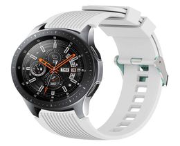 22 mm zachte siliconen horlogeband voor Samsung Galaxy Watch 46 mm Gear S3 Classic waterdichte polsband voor Ticwatch Pro Amazfit GTR 47m3598243
