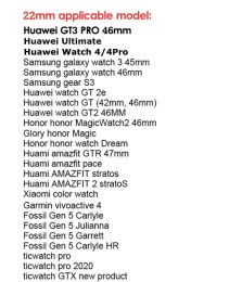 22 mm titanium metalen band voor Huawei Watch 4 4Pro GT 2/2e 3Pro 46 mm Ultieme luxe armband voor Samsung Gear S3 45 mm herenband