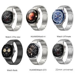 22 mm titaniumband voor Huawei Watch4Pro GT4/3Pro 46mm Ultimate voor Samsung Watch Gear S3 45mm luxe band voor Amazfit GTR 47mm