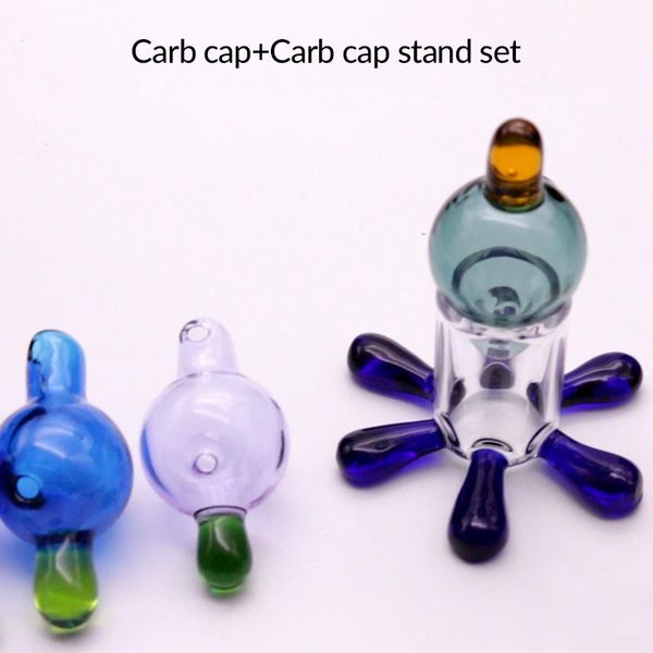 22 mm UFO Carb Cap con tapas Kit de soporte accesorio de humo al por mayor para Evan Shore Cuarzo Banger tubería de agua Bongs de vidrio Cachimbas