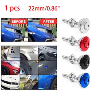 22mm universel voiture bouton poussoir capot capot broche serrure Clip Kit dégagement rapide Sexy moteur capots accessoires style