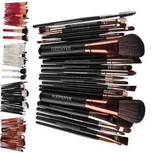 22pcs Set Maange Professional Makeup Brushes Brushes de massacre à paupières Brosse de maquillage de base de poudre Lèvres Eyes Eyes Brushes Cosmetic Tools9330086